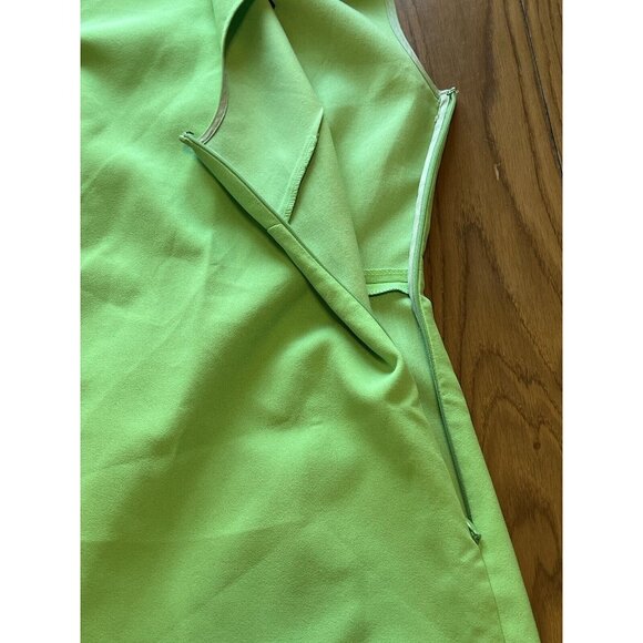 NWT J.Crew Women's Green Sleeveless Scalloped Sheath Dress - Size 0 Classic‎ - Picture 3 of 9